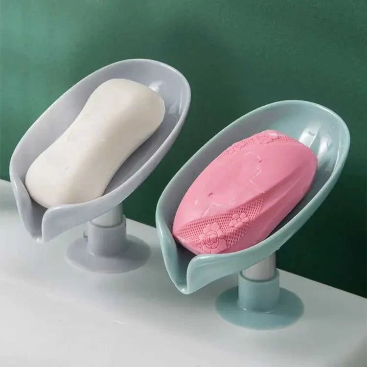 Newstyle Leaf Shape Soap Box Drain Soap Holder