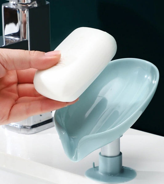 Newstyle Leaf Shape Soap Box Drain Soap Holder