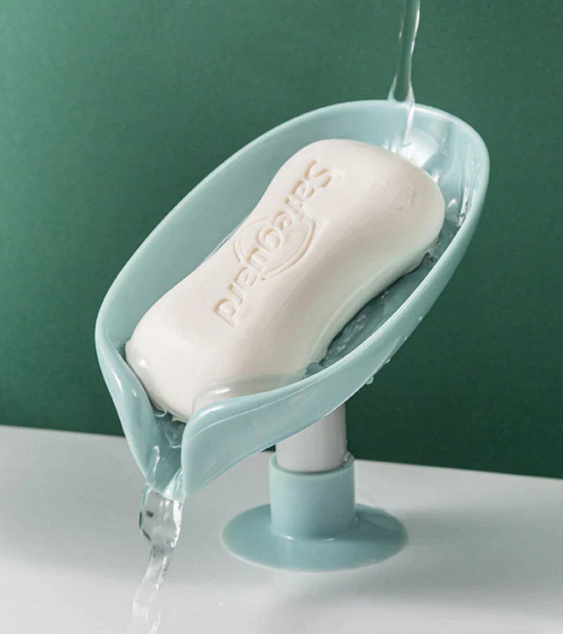 Newstyle Leaf Shape Soap Box Drain Soap Holder